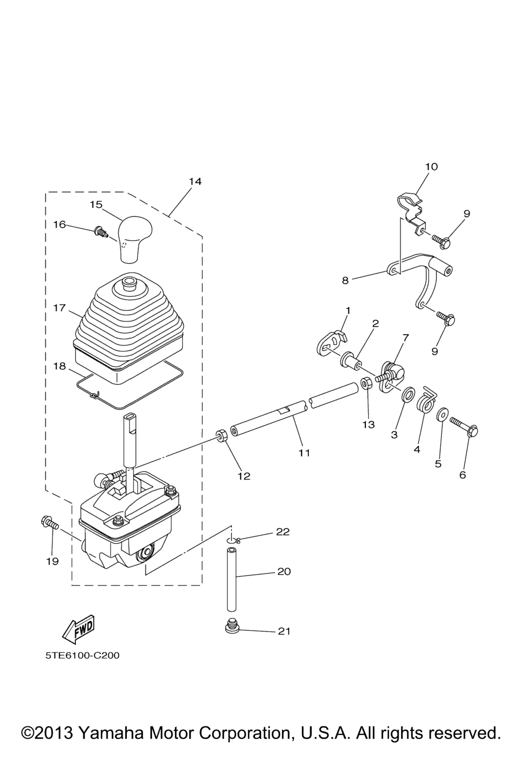 Схема узла Вал Переключения