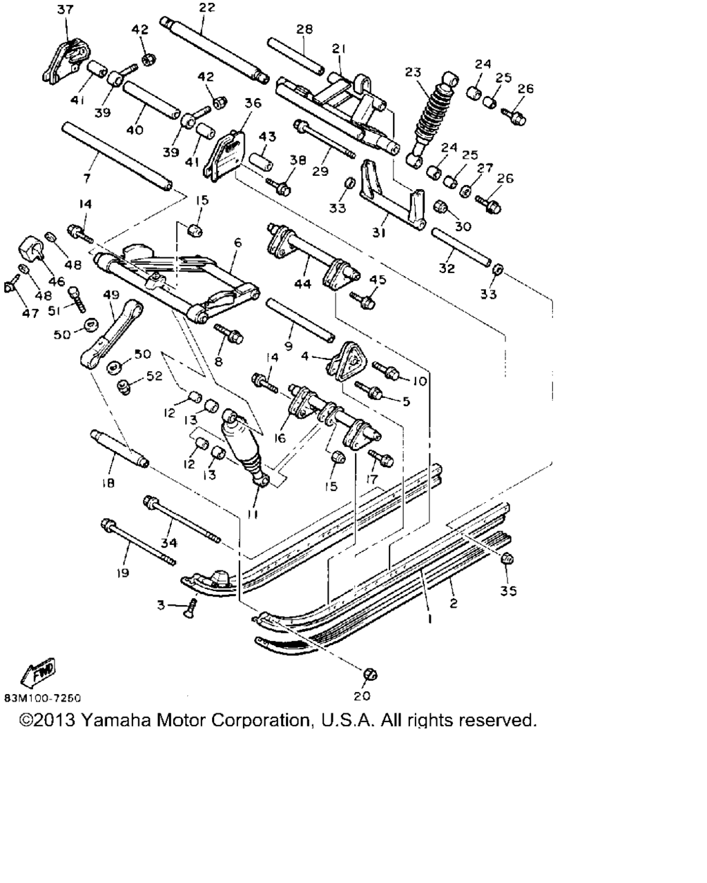 Схема узла Подвеска Гусеницы 2
