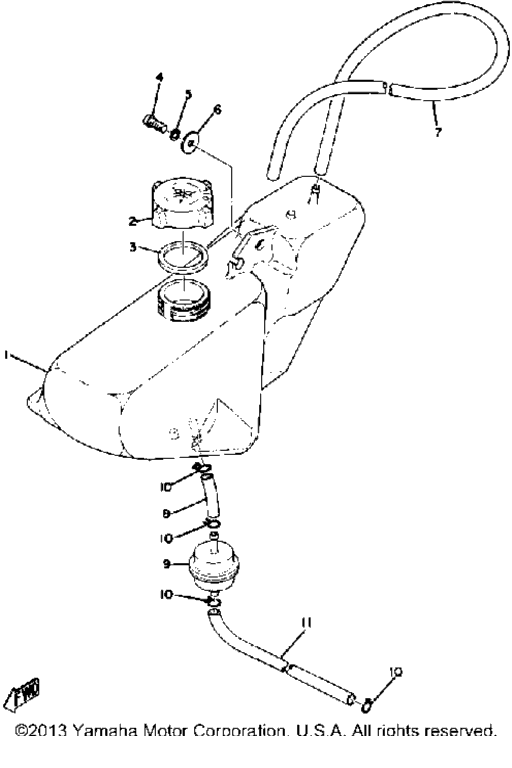 Схема узла Бак Для Масла