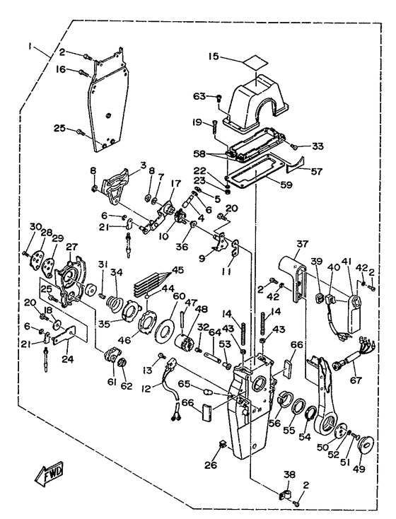 Схема узла Remote Control Assy 2 Для Yamaha L4 (Drive)