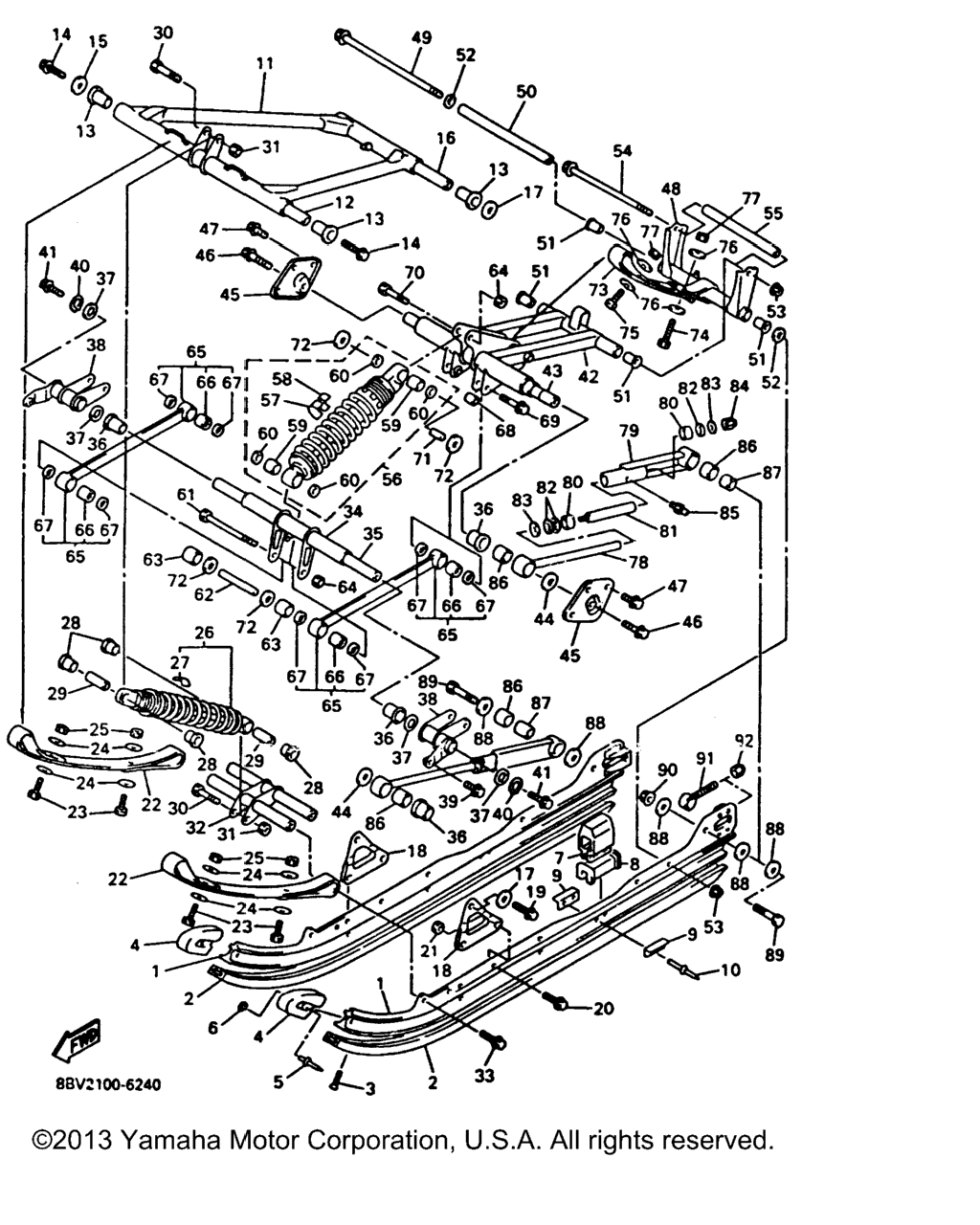 Схема узла Подвеска Гусеницы 2