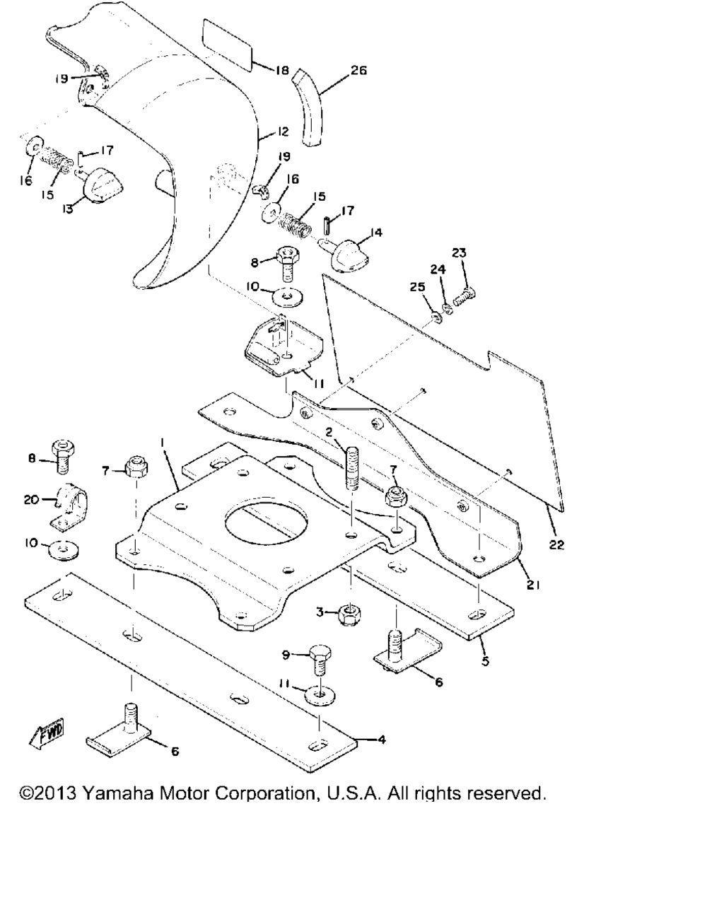 Схема узла Крепление Двигателя