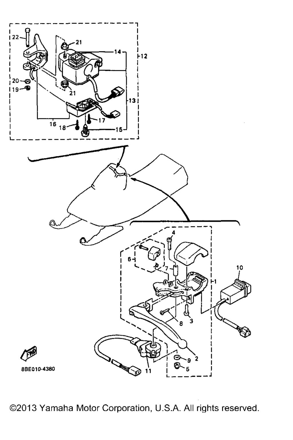 Схема узла Рычаг Переключения Ручки