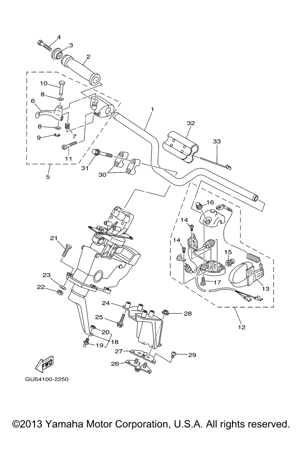 Схема узла Рулевое Управление 1
