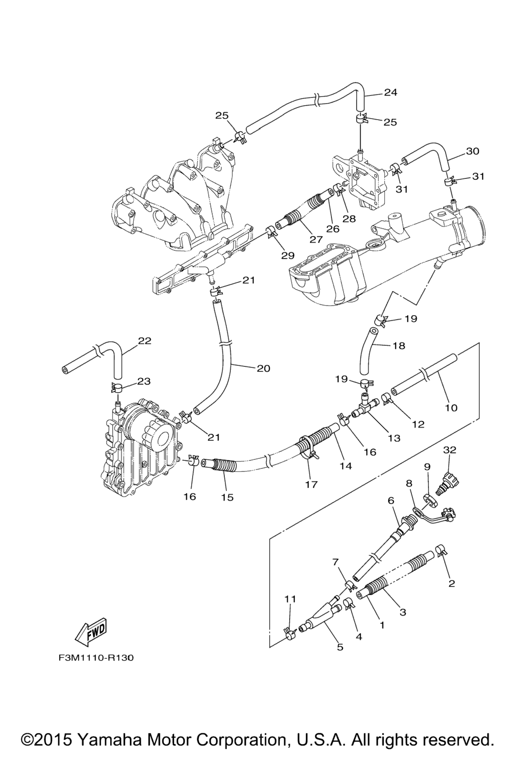Схема узла Выпускные Системы 2