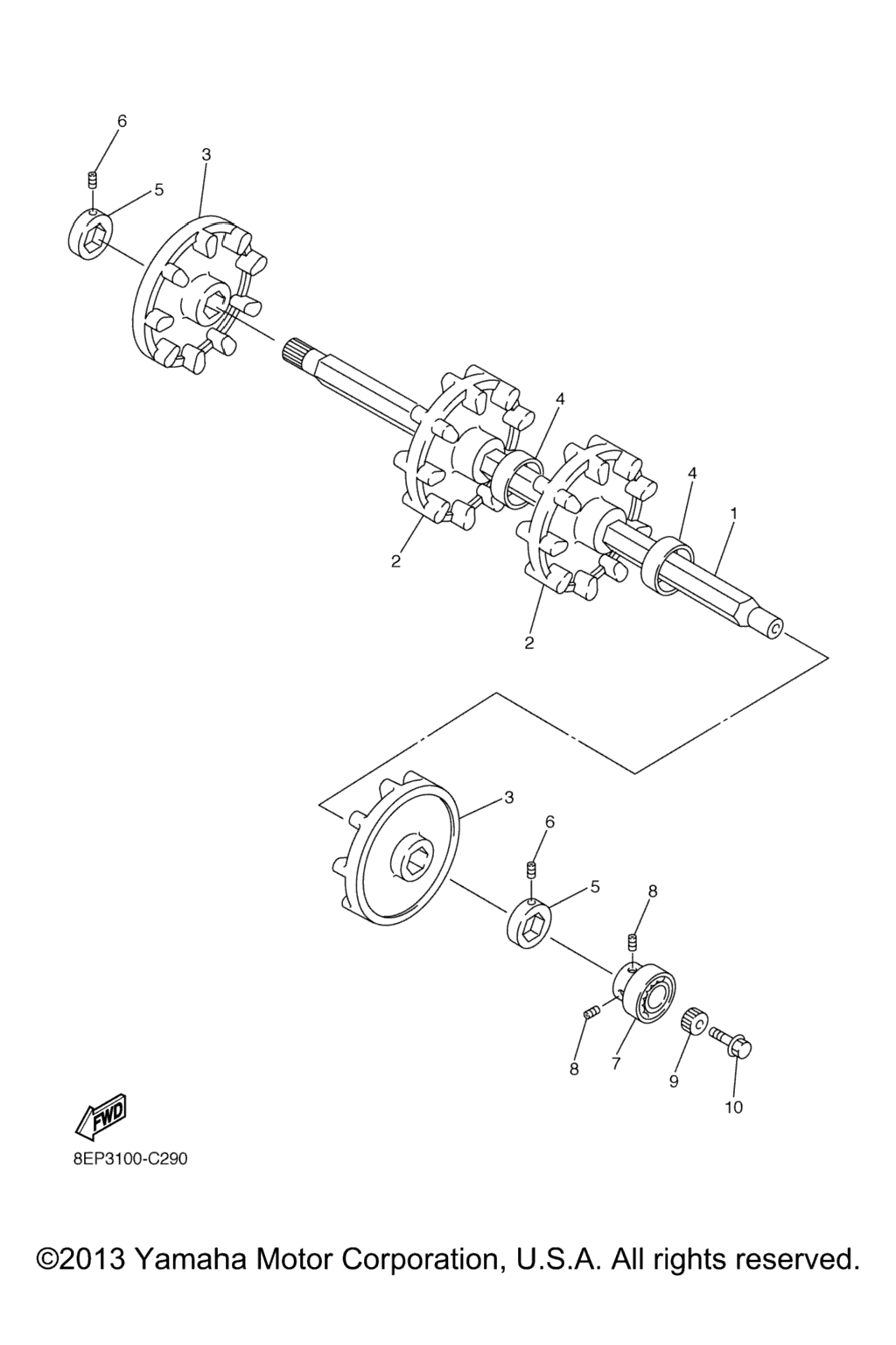 Схема узла Привод Гусеницы 1