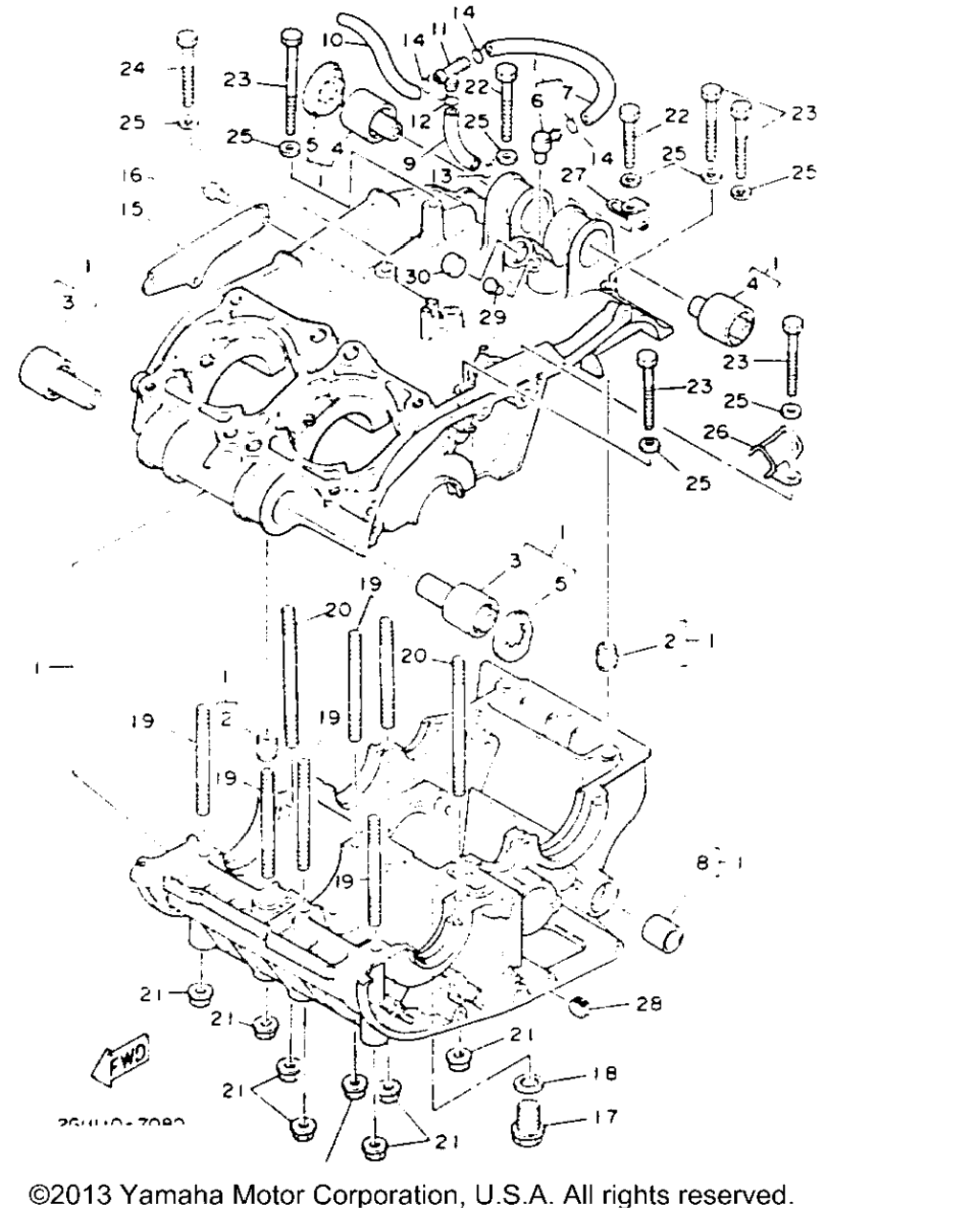 Схема узла Корпус Двигателя