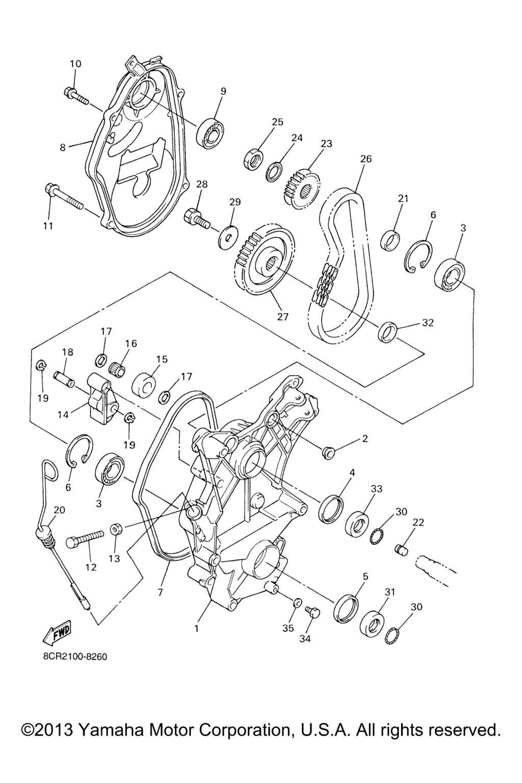Схема узла Привод Гусеницы 2