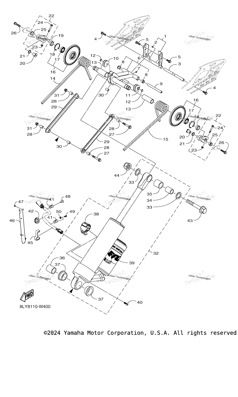 Схема узла Подвеска Гусеницы 4