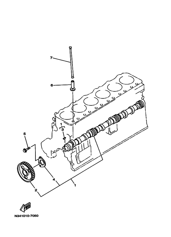 Схема узла Camshaft Assy Для Yamaha Md720Kuh