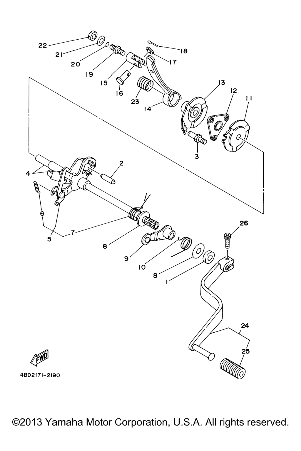 Схема узла Вал Переключения