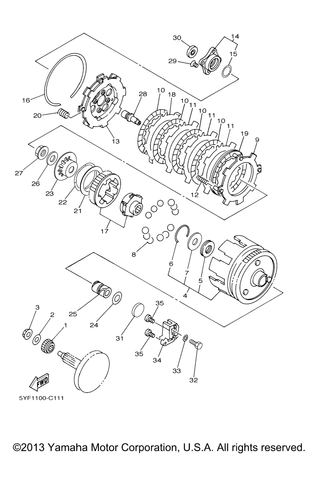 Схема узла Сцепление