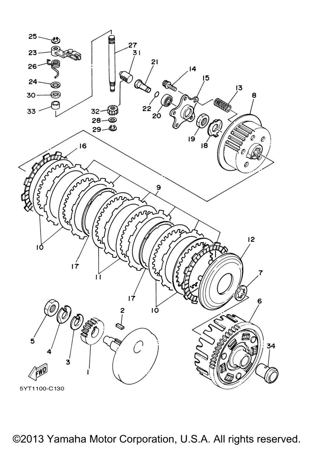 Схема узла Сцепление