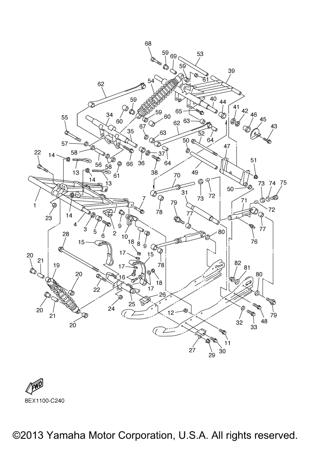 Схема узла Подвеска Гусеницы 2