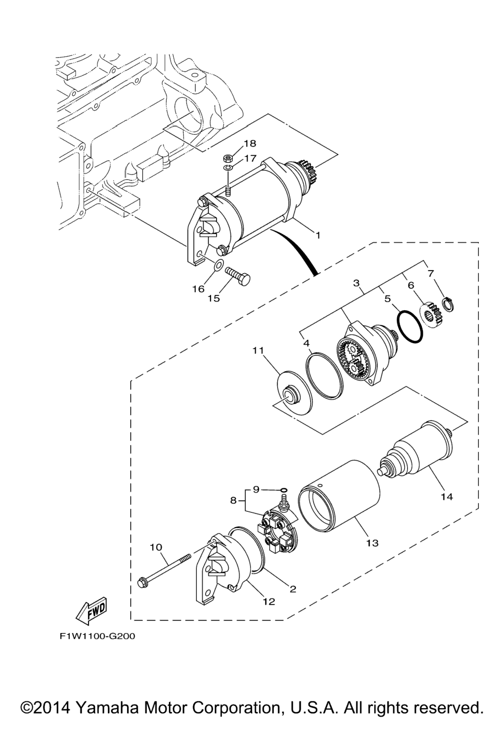 Схема узла Стартер