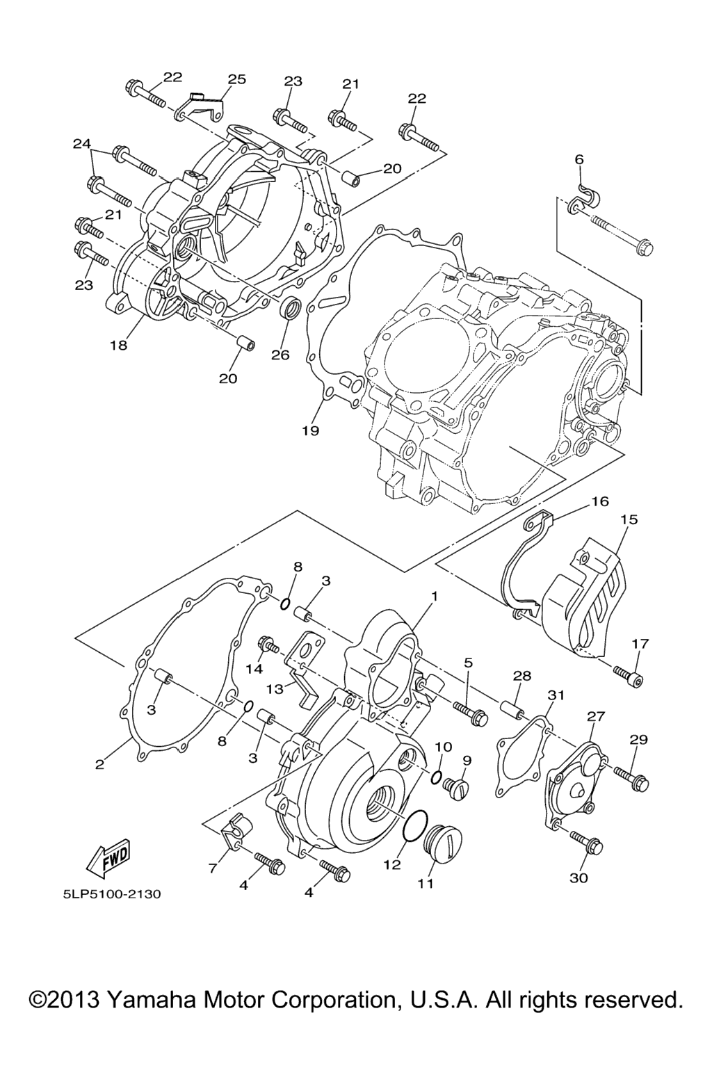 Схема узла Крышка Картера 1