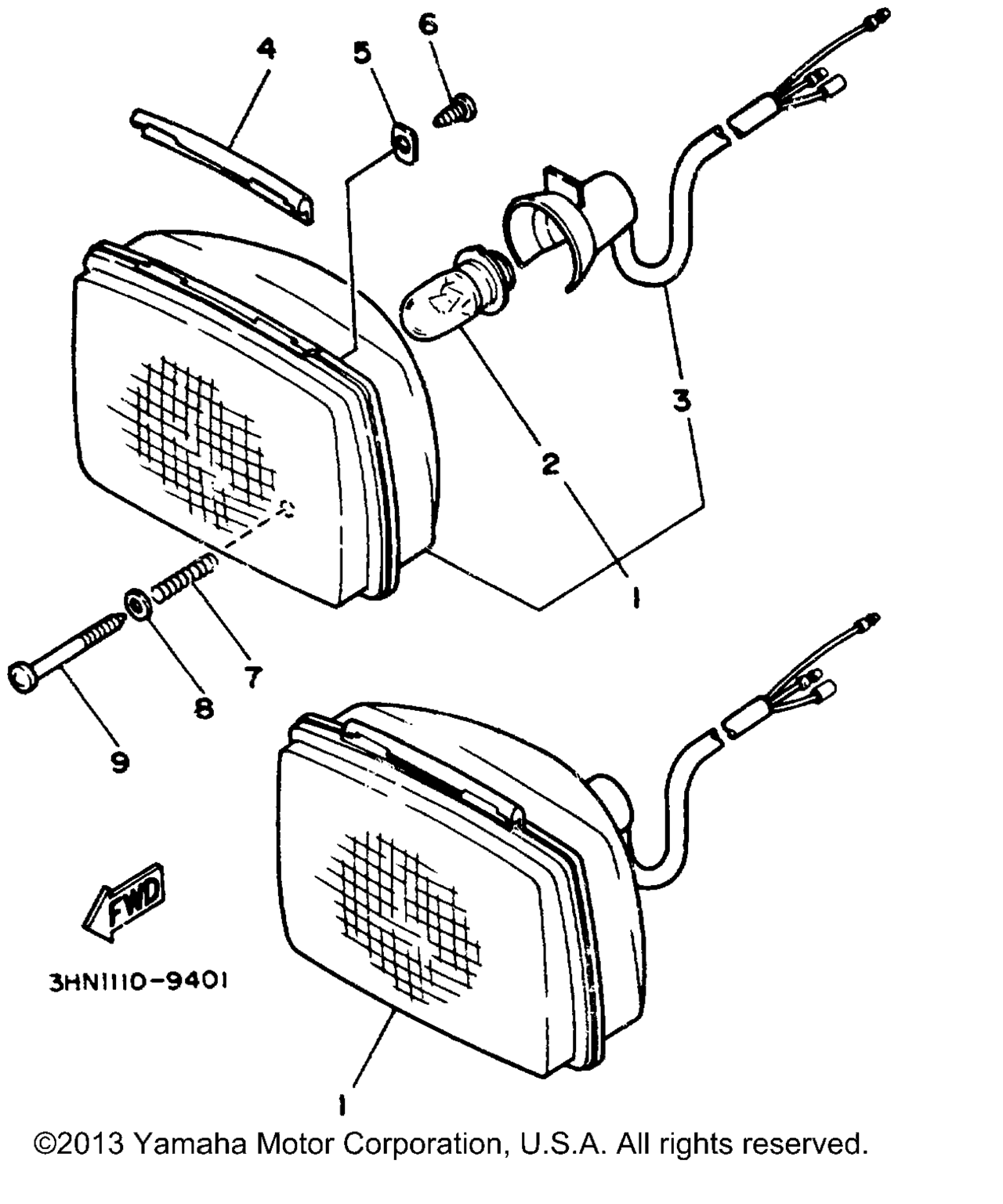 Схема узла Фары