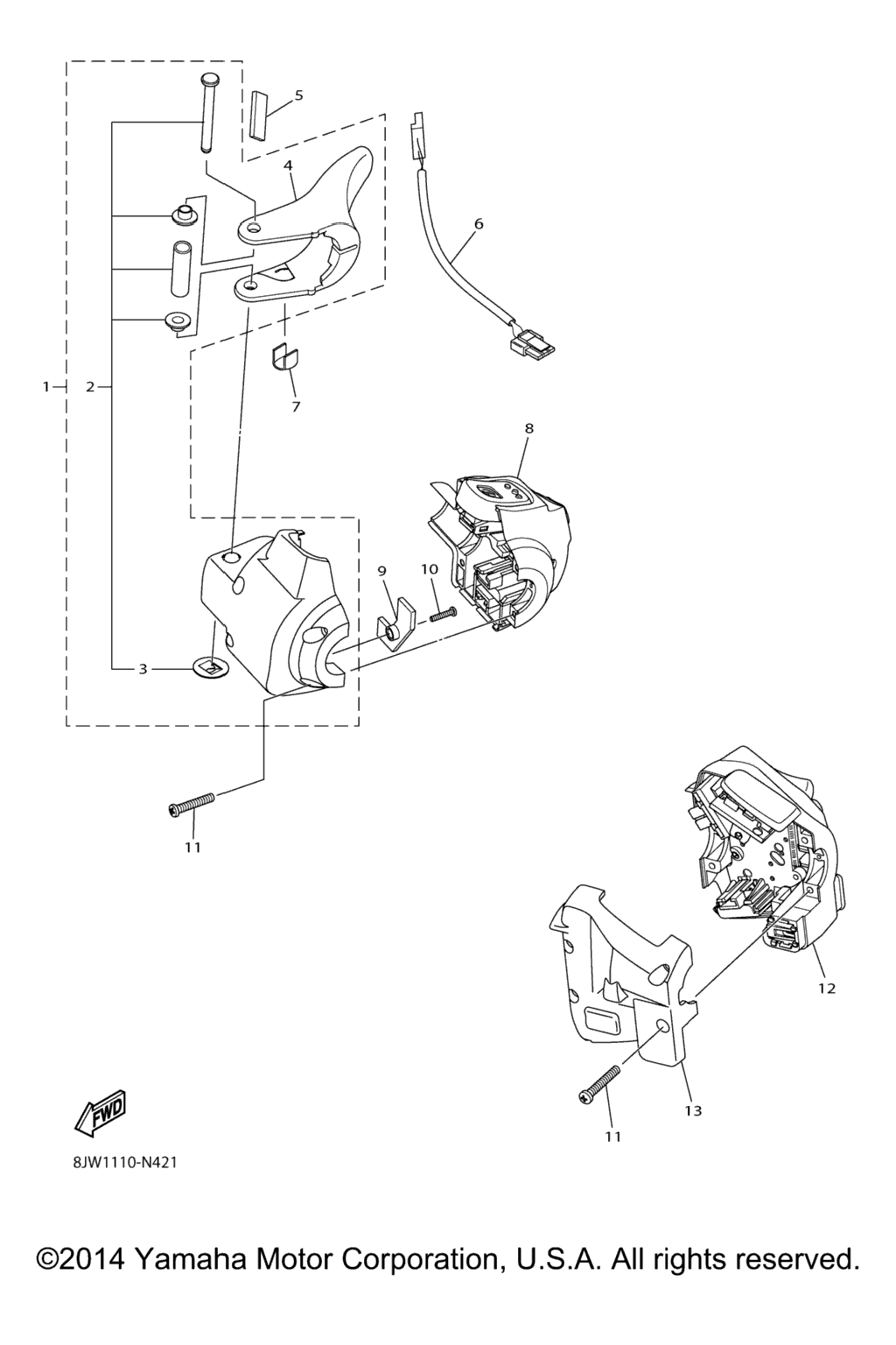 Схема узла Рычаг Переключения Ручки