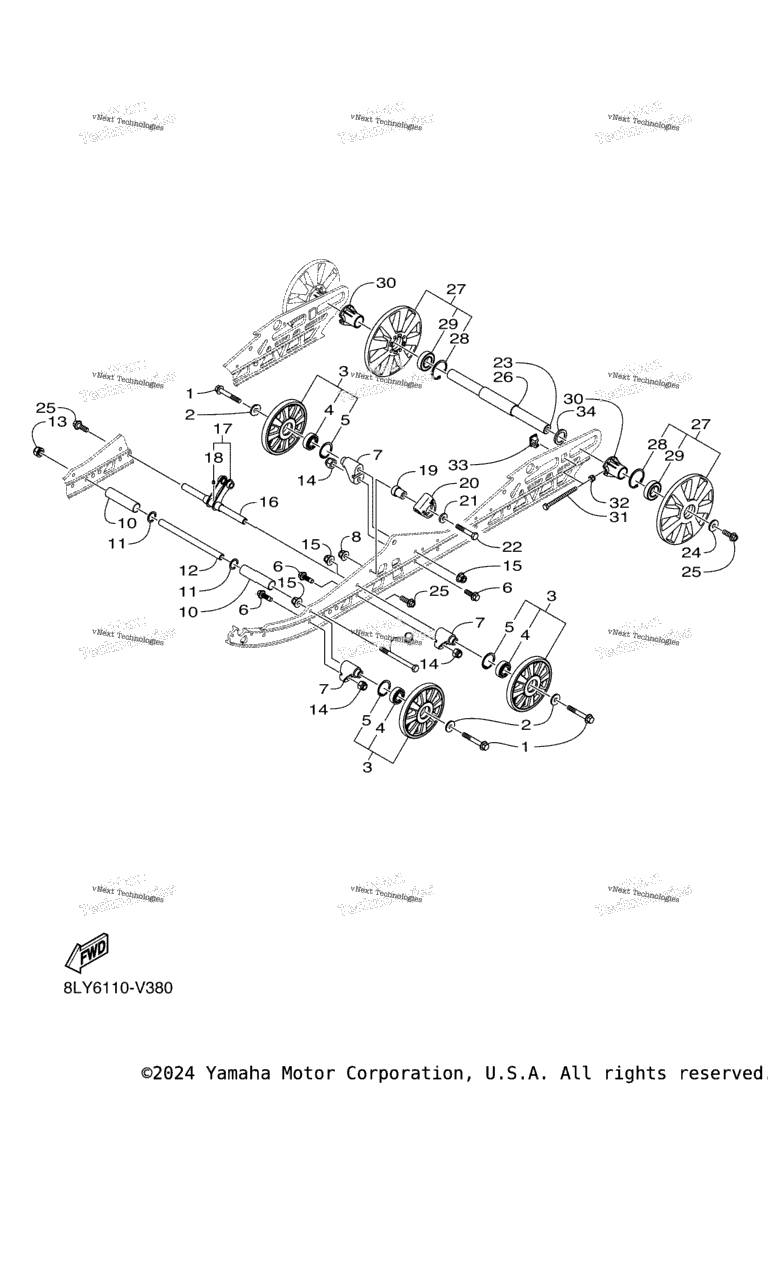 Схема узла Подвеска Гусеницы 2
