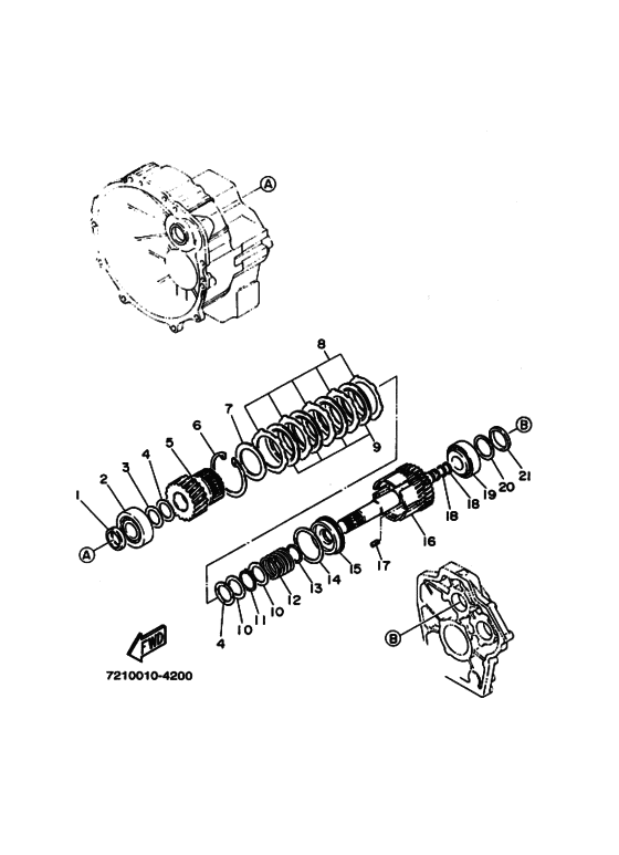Схема узла ｲﾝﾌﾟｯﾄｼｬﾌﾄ (Md220) Для Yamaha Md220