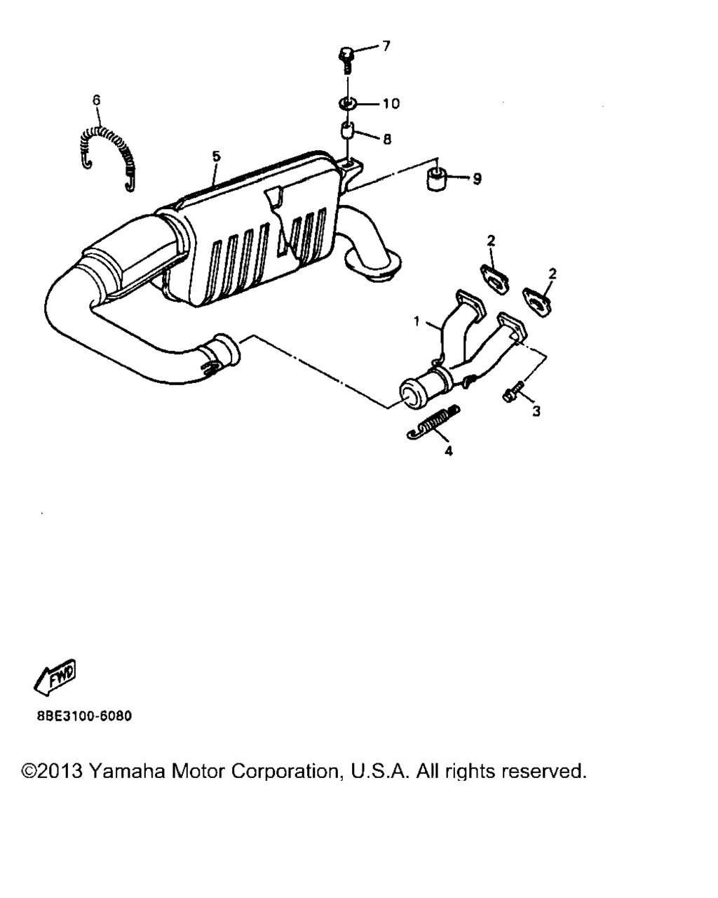 Схема узла Выхлопные Системы