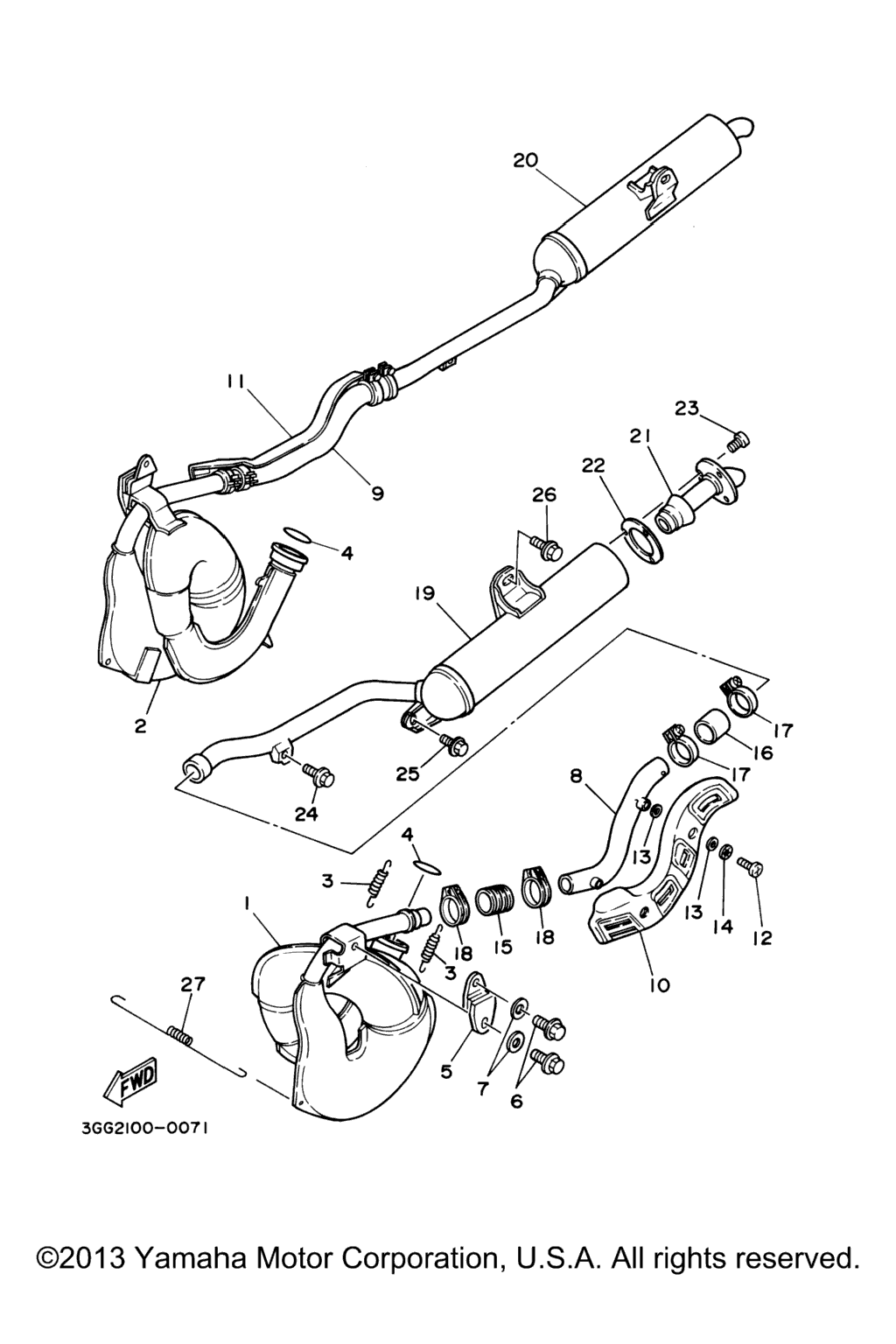 Схема узла Выхлопные Системы
