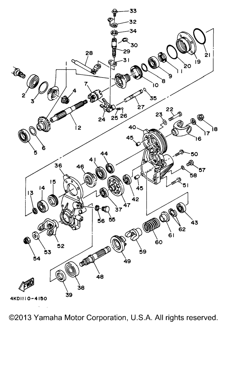 Схема узла Средняя Зубчатая Передача