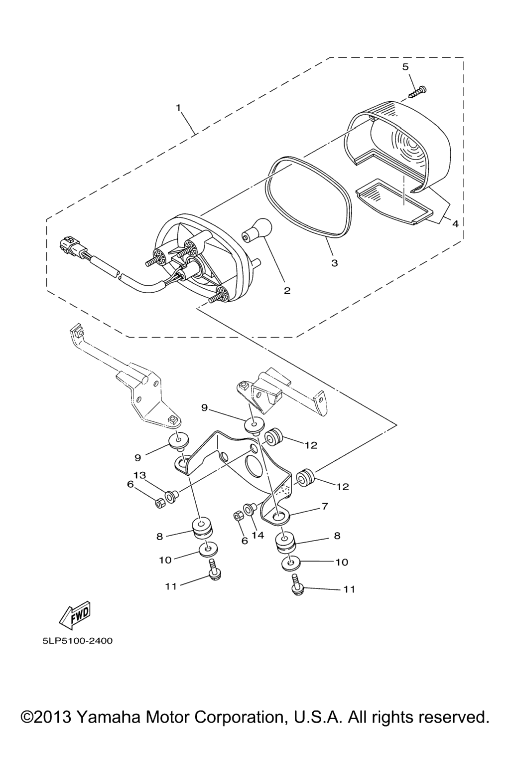 Схема узла Задние Фонари