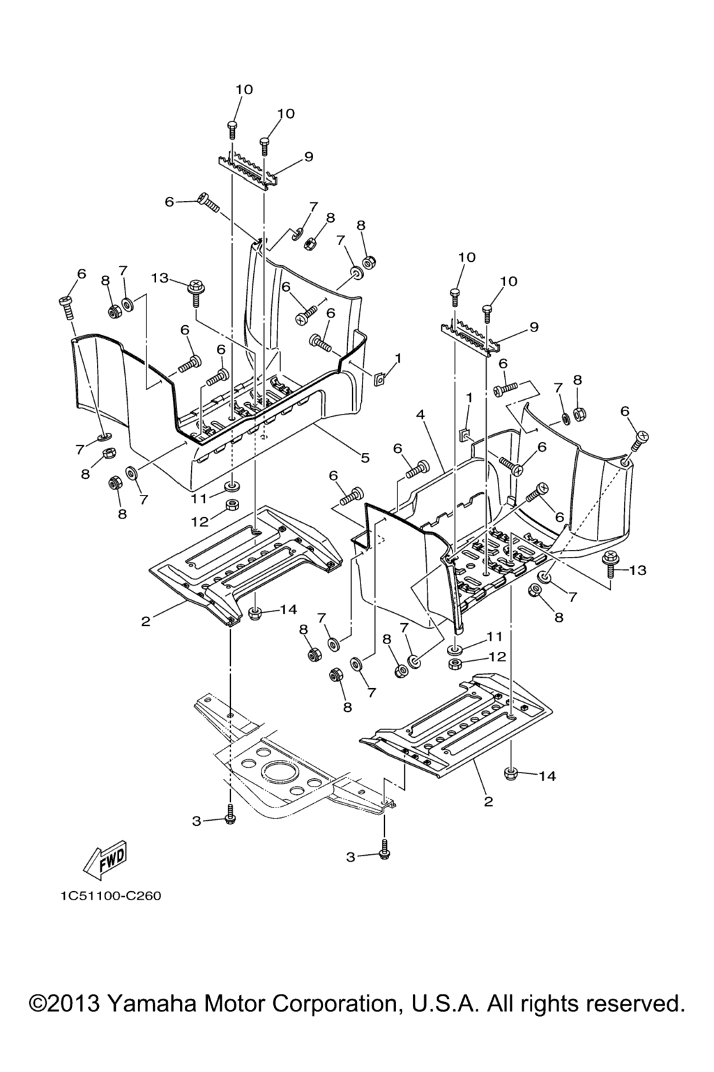 Схема узла Подставка Для Ног