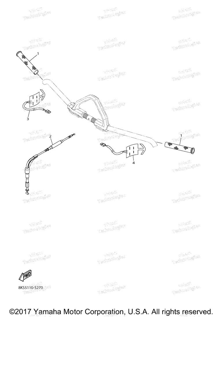 Схема узла Управляющий Трос