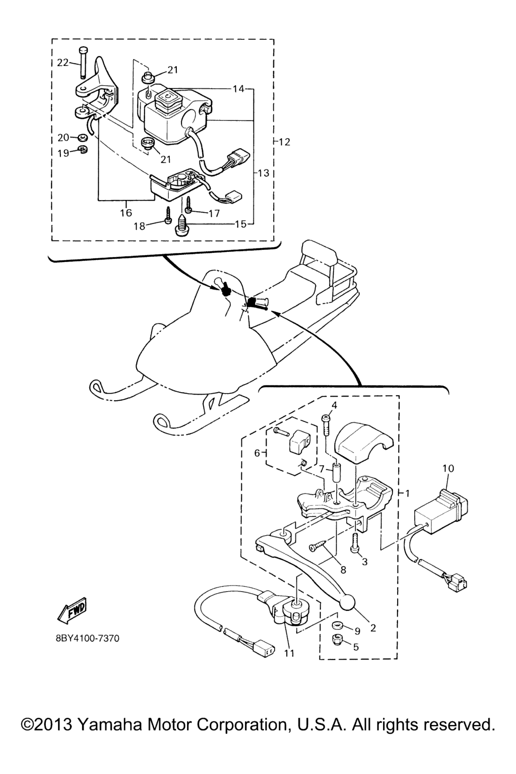 Схема узла Handle Switch. Lever