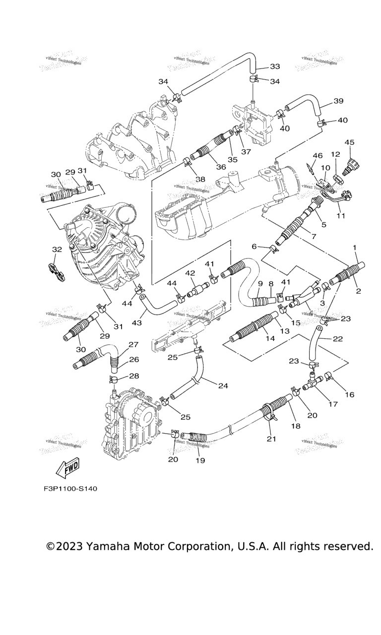 Схема узла Выпускные Системы 2