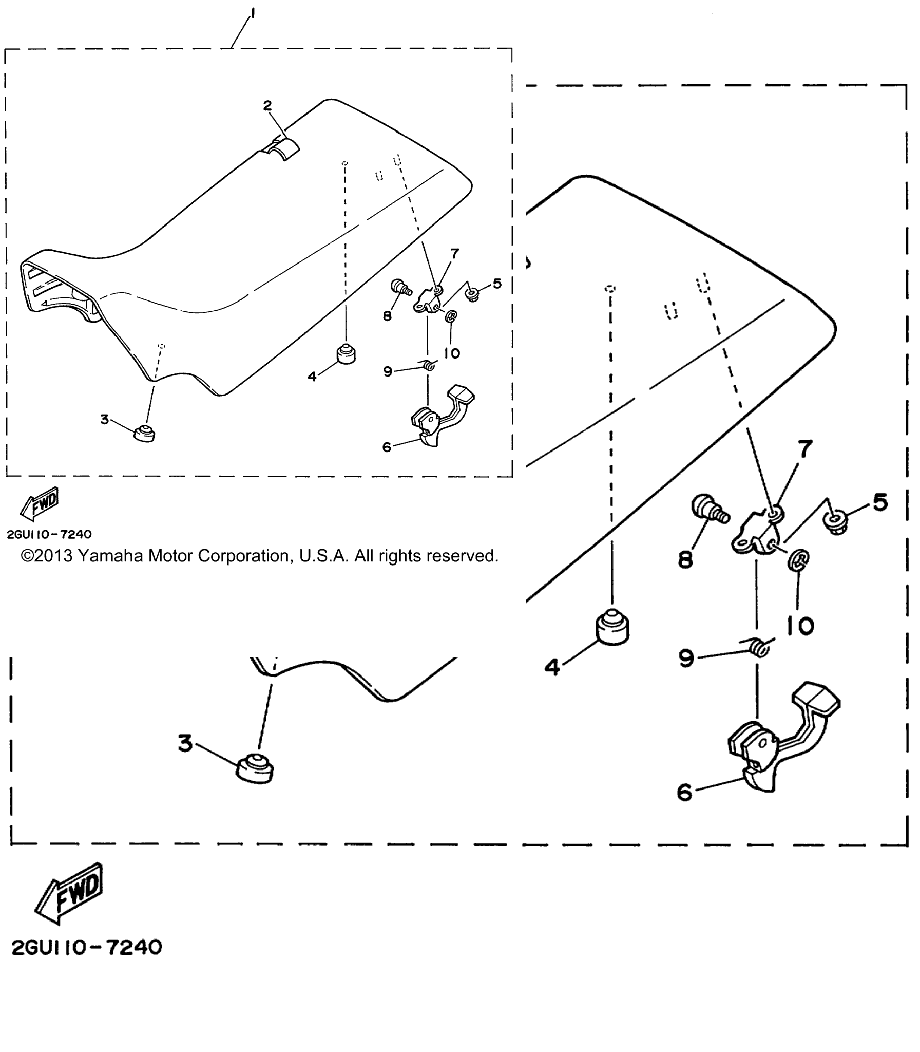 Схема узла Сиденья
