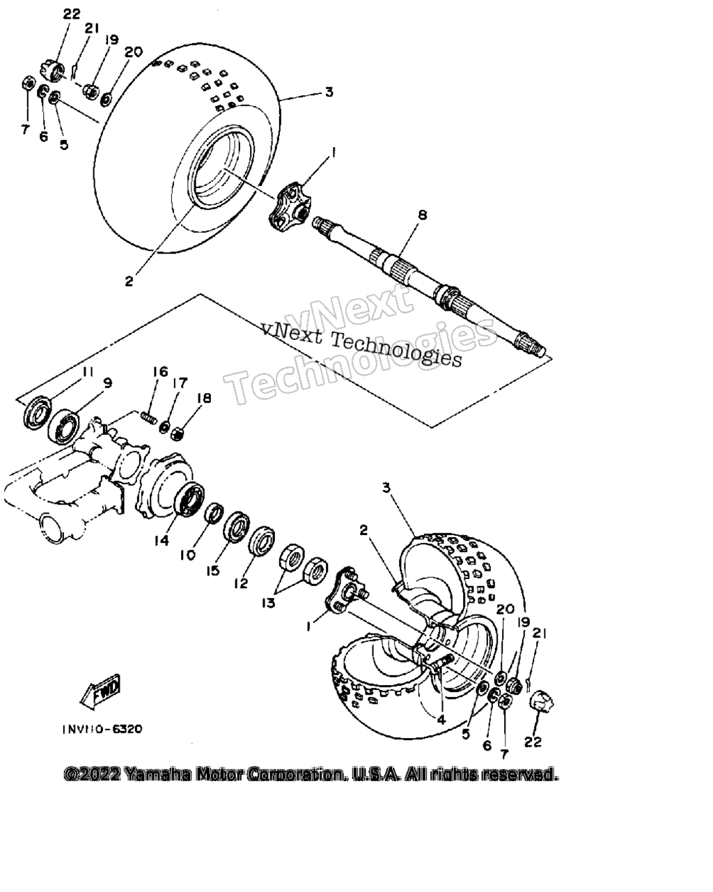 Схема узла Задние Колеса
