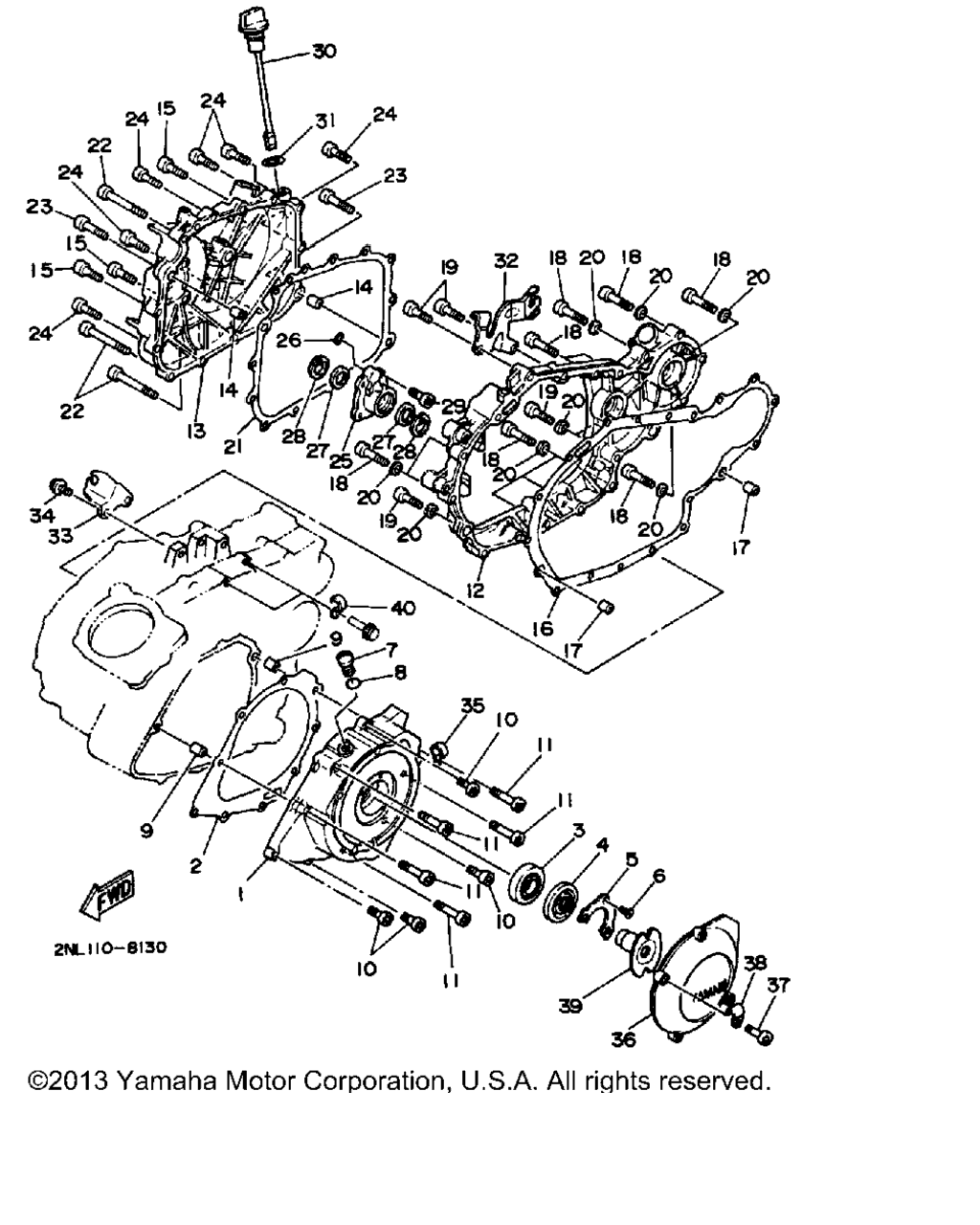 Схема узла Крышка Картера 1