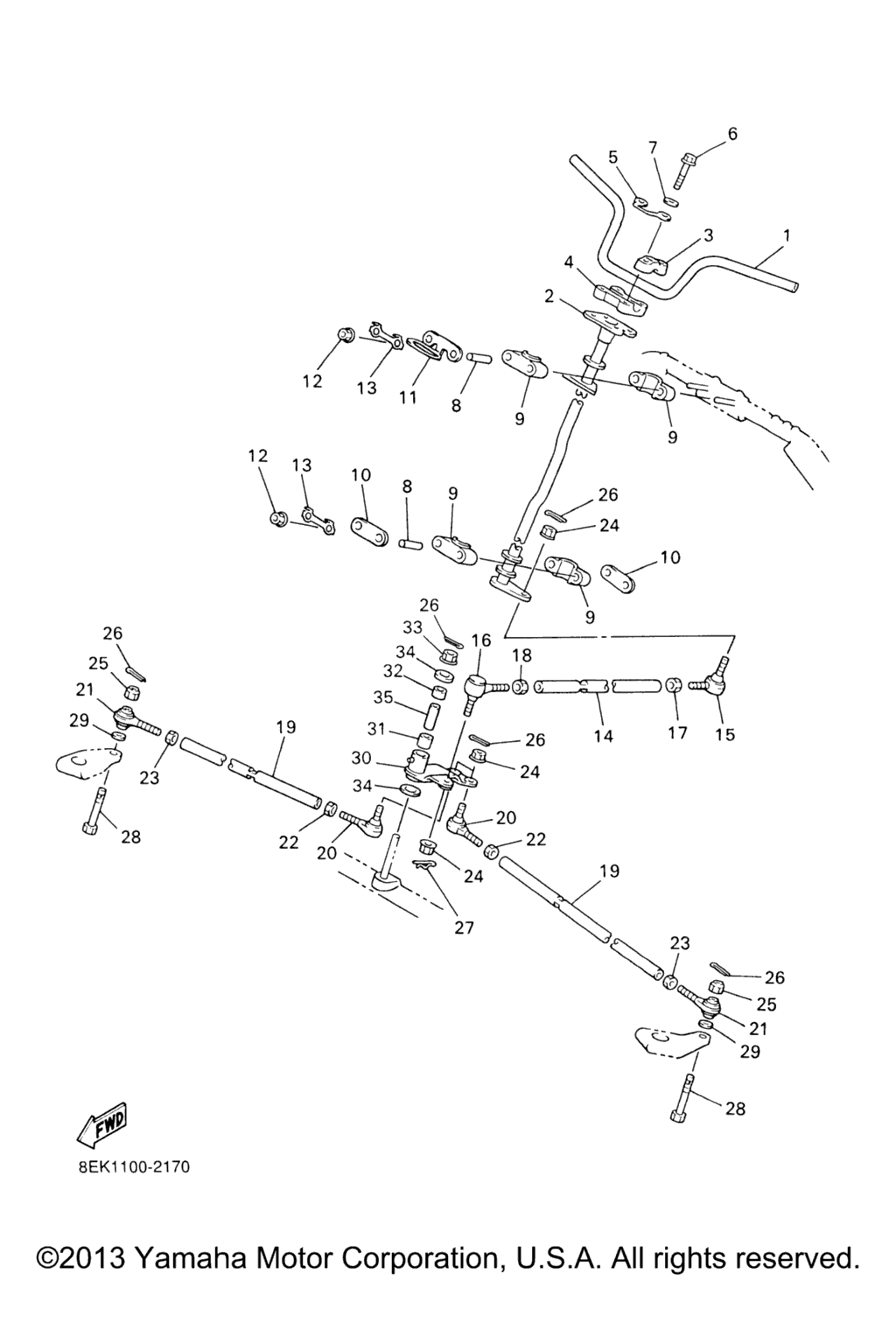Схема узла Рулевая Система