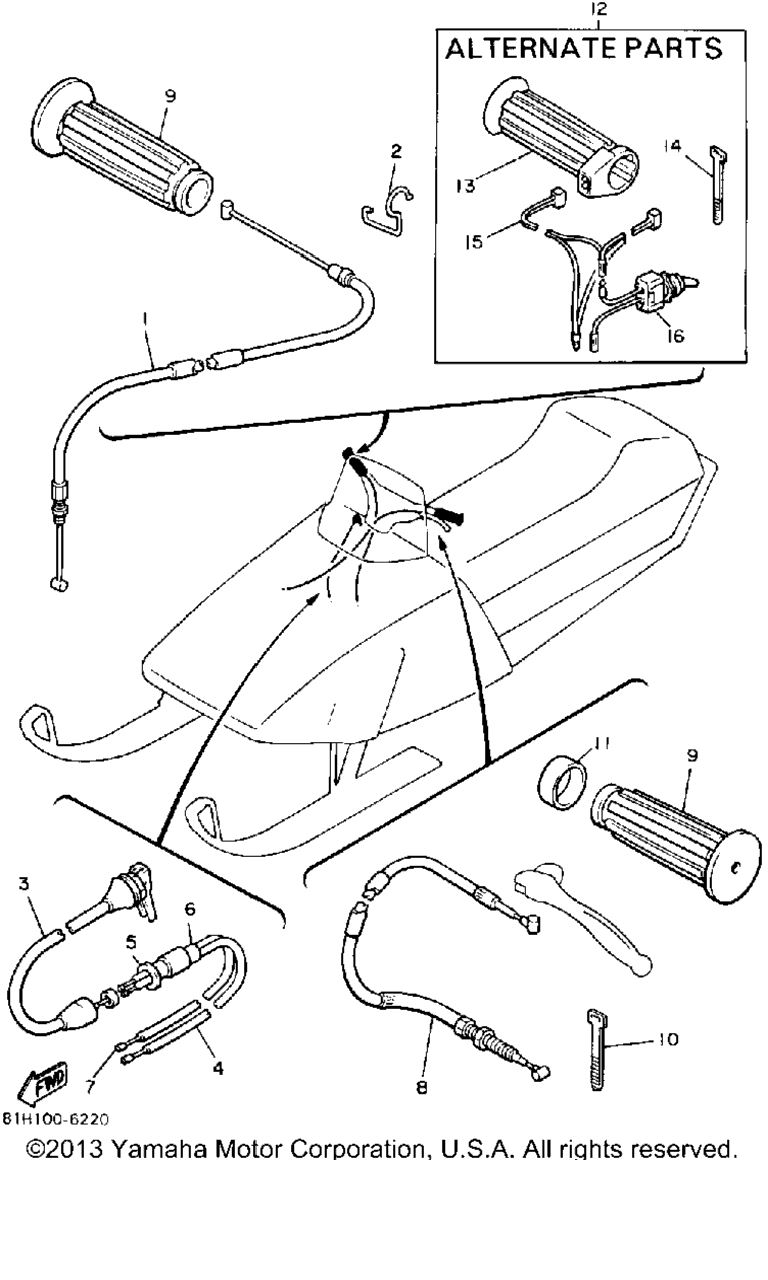 Схема узла Управляющий Трос