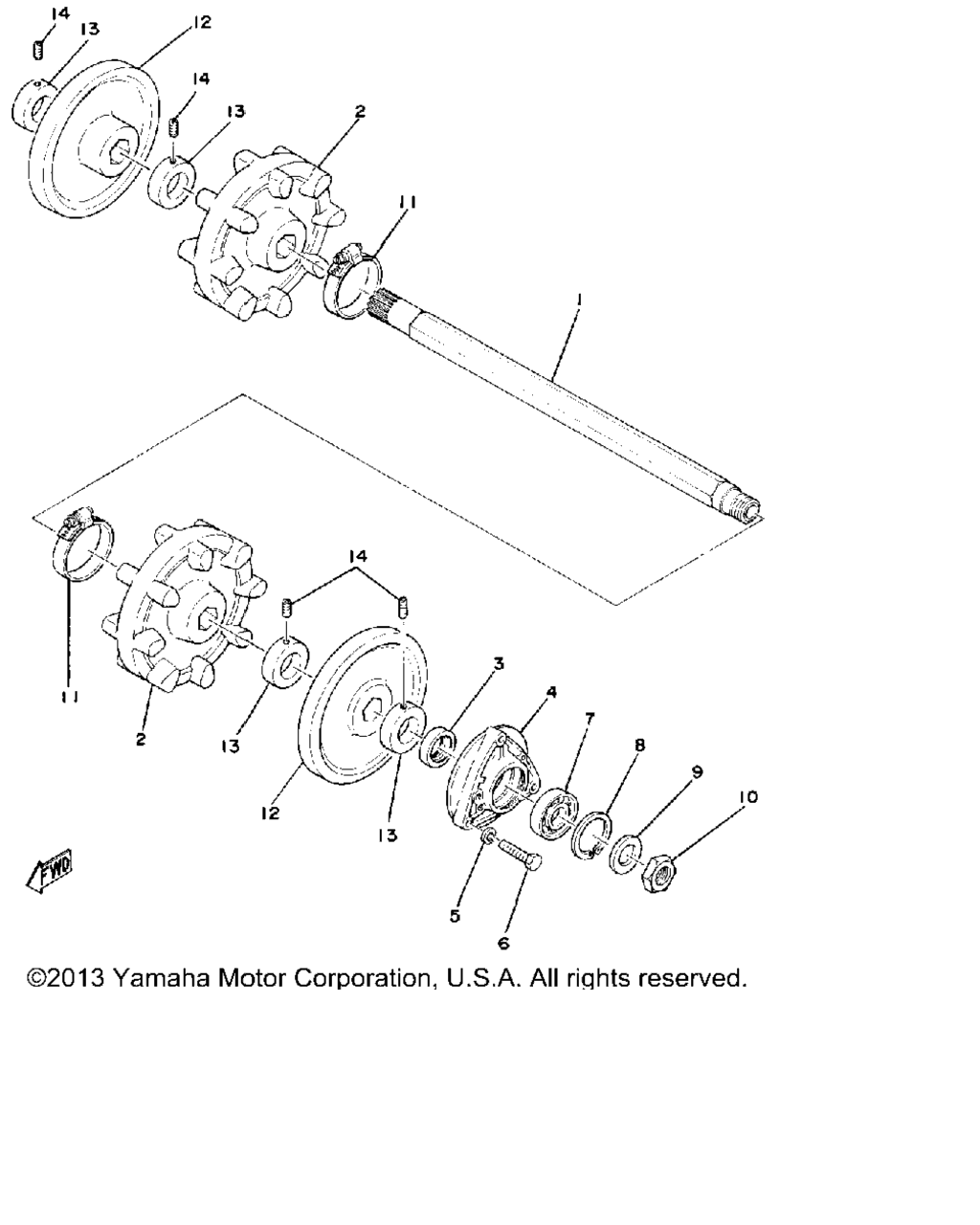 Схема узла Передний Мост