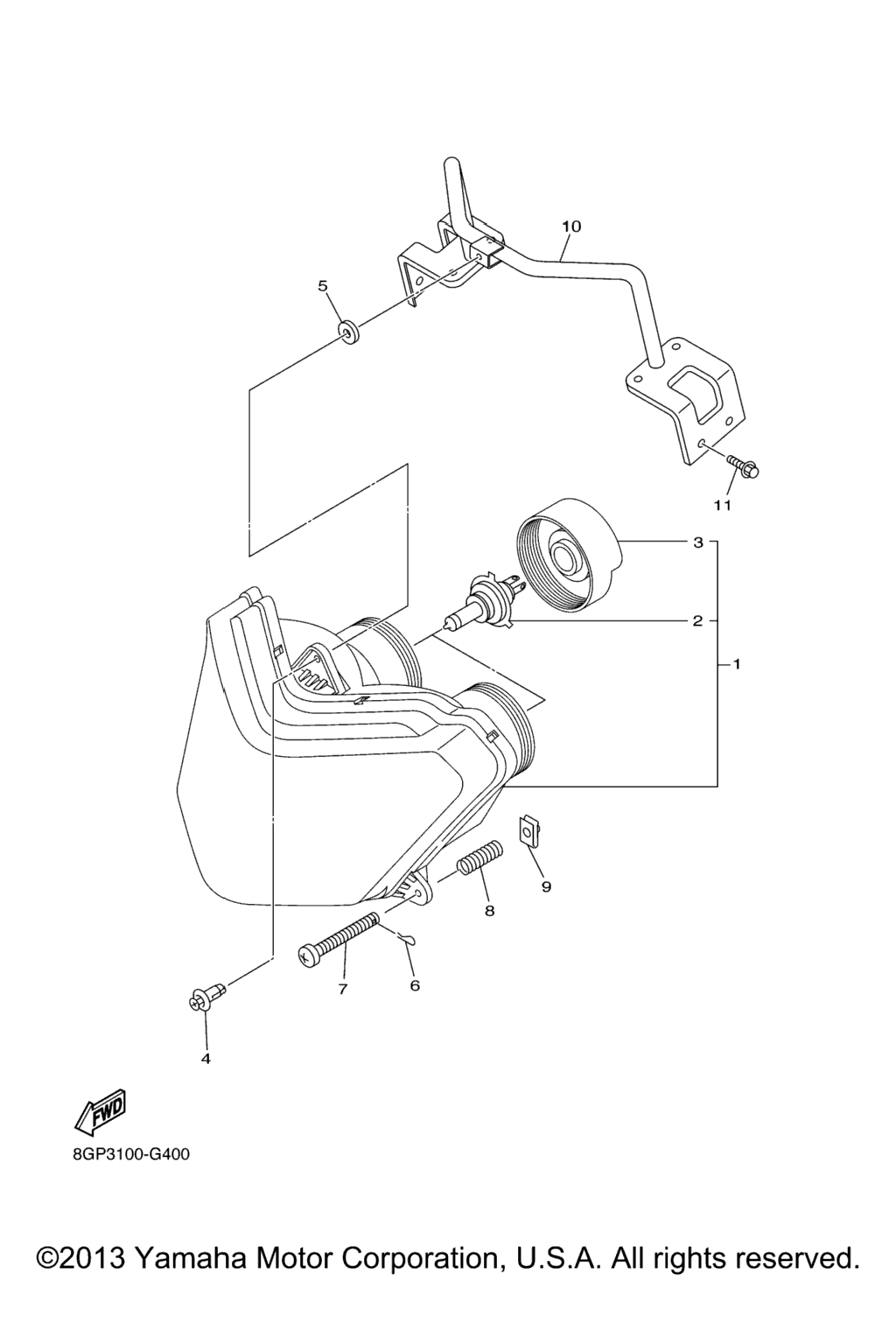 Схема узла Фары