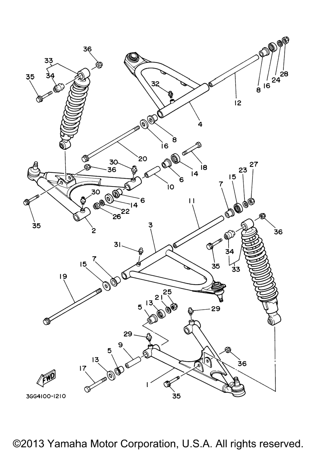 Схема узла Front Suspension. Wheel