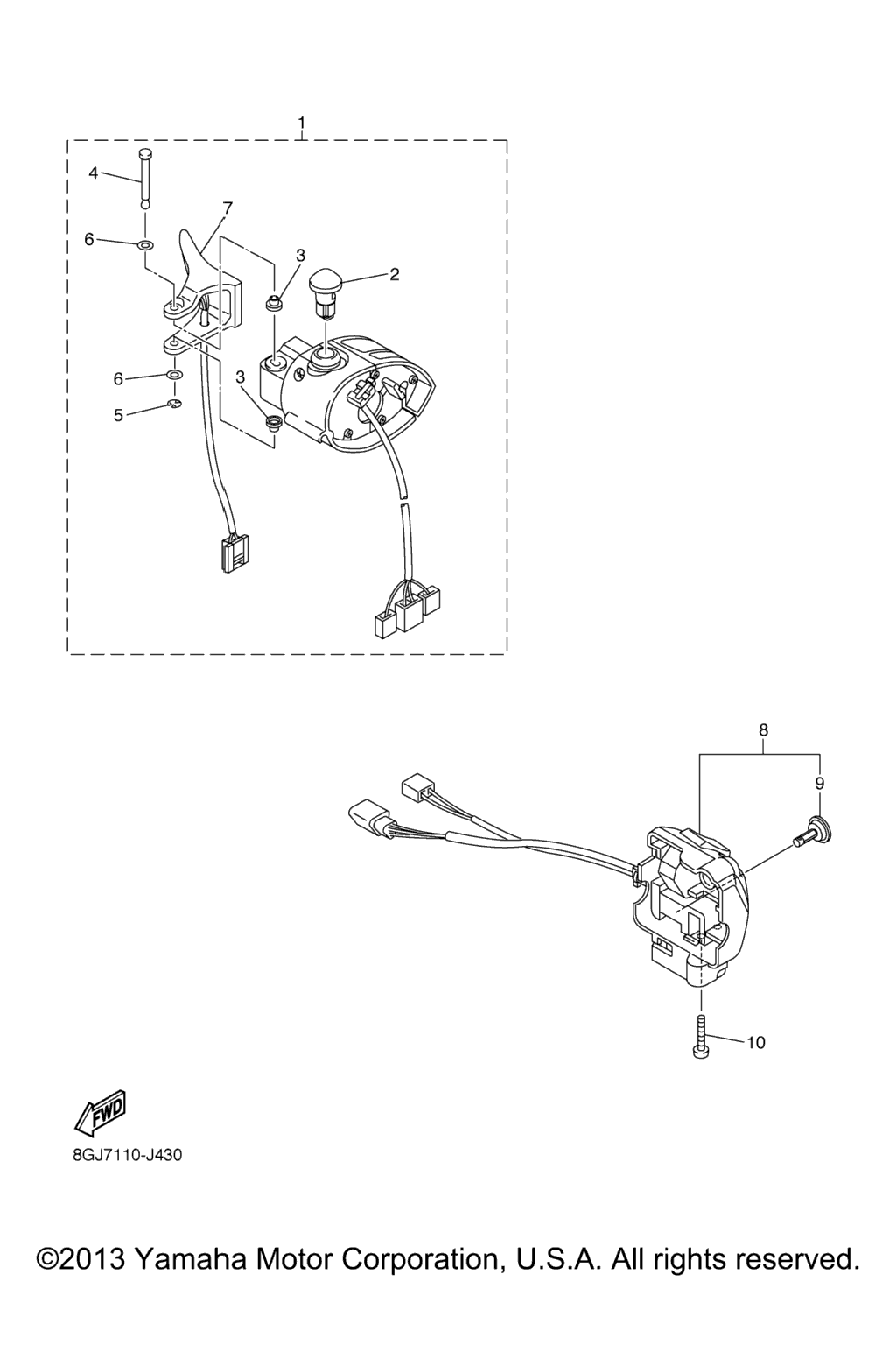 Схема узла Рычаг Переключения Ручки