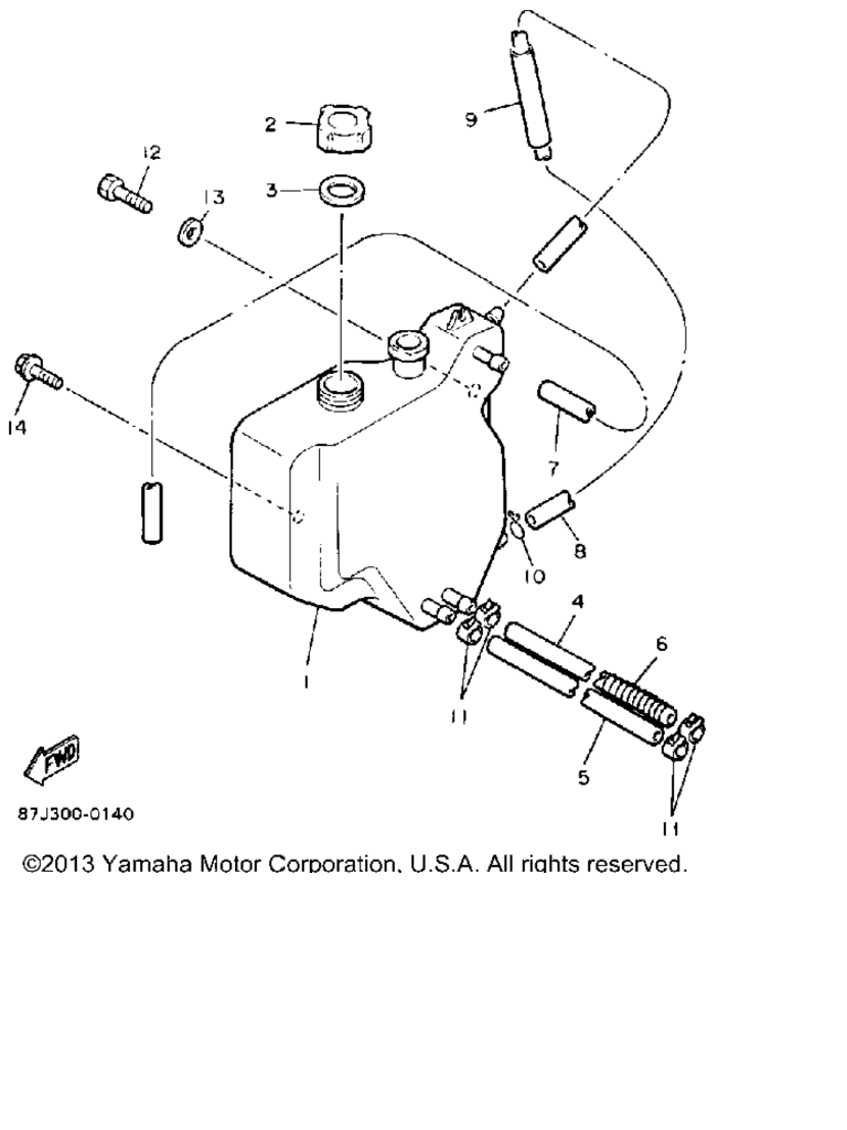 Схема узла Бак Для Масла