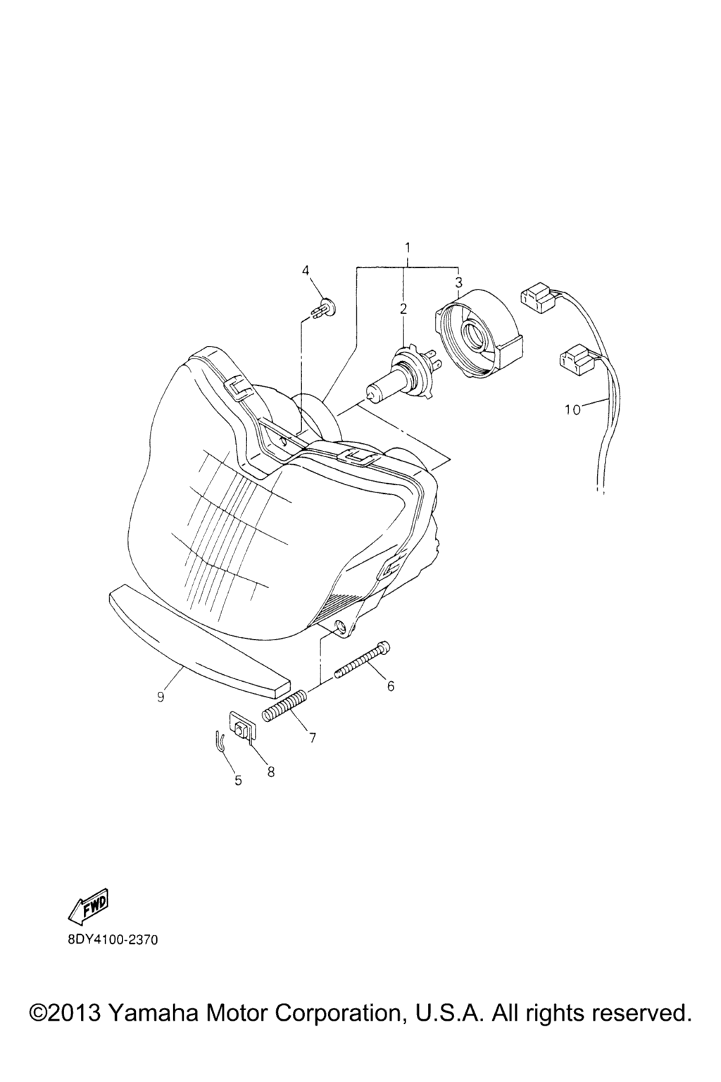 Схема узла Фары