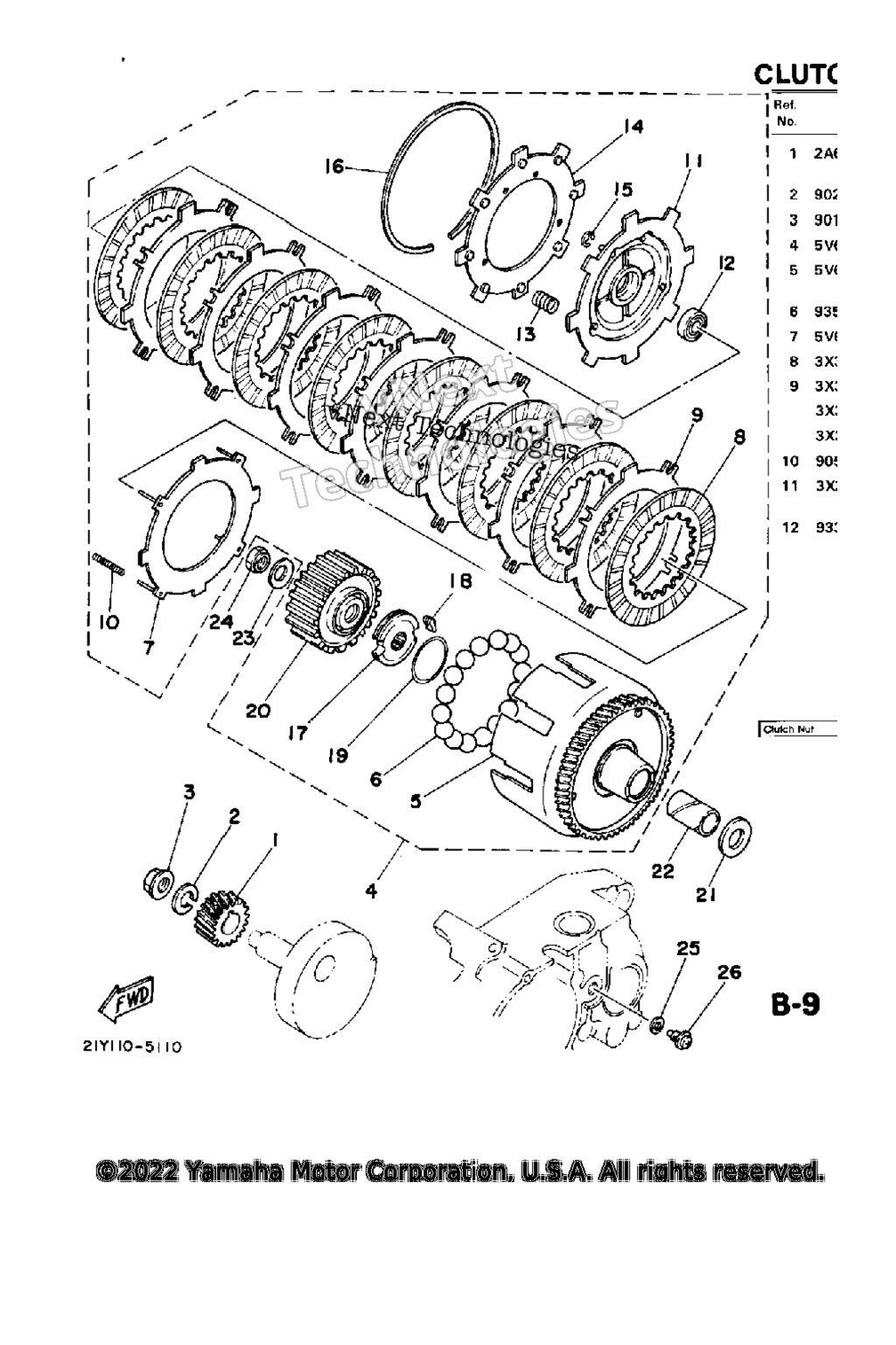 Схема узла Сцепление