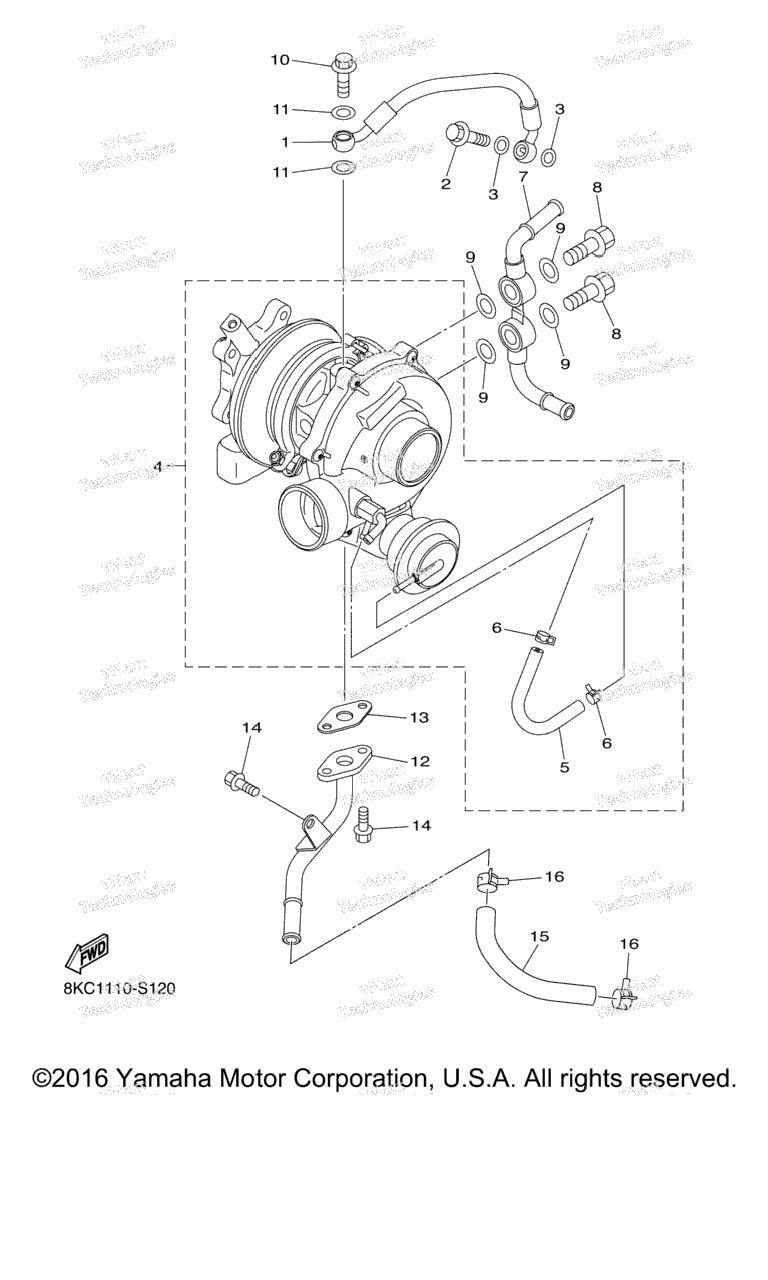 Схема узла Турбонаддув
