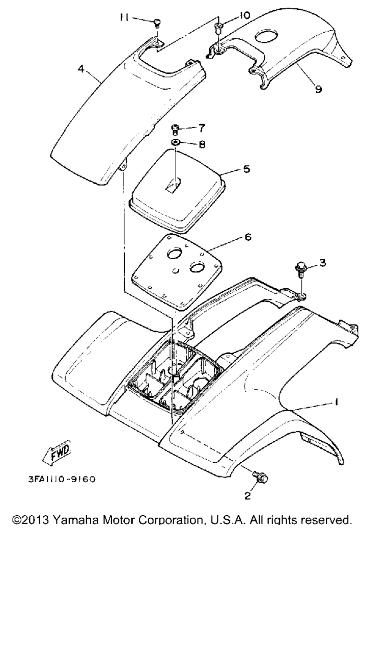 Схема узла Передний Крыло