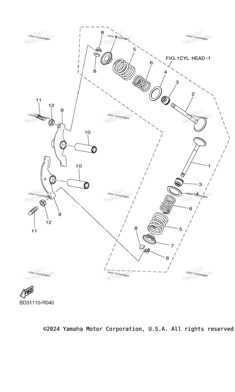 Схема узла Клапаны
