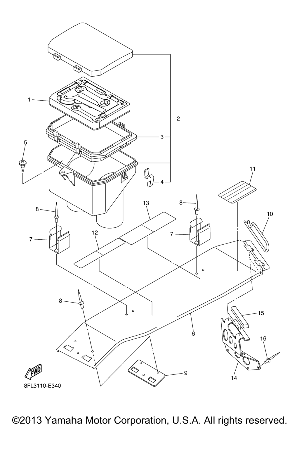 Схема узла Защитный Короб Для Багажа