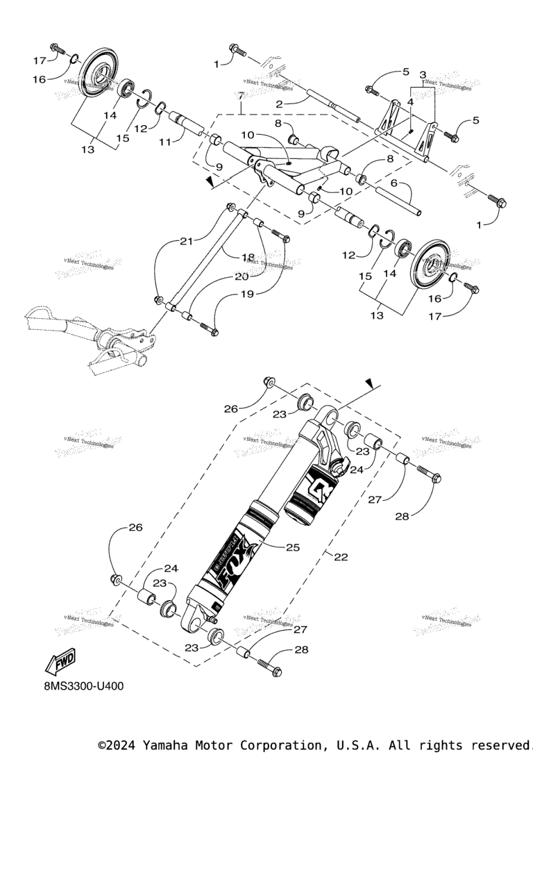 Схема узла Подвеска Гусеницы 4