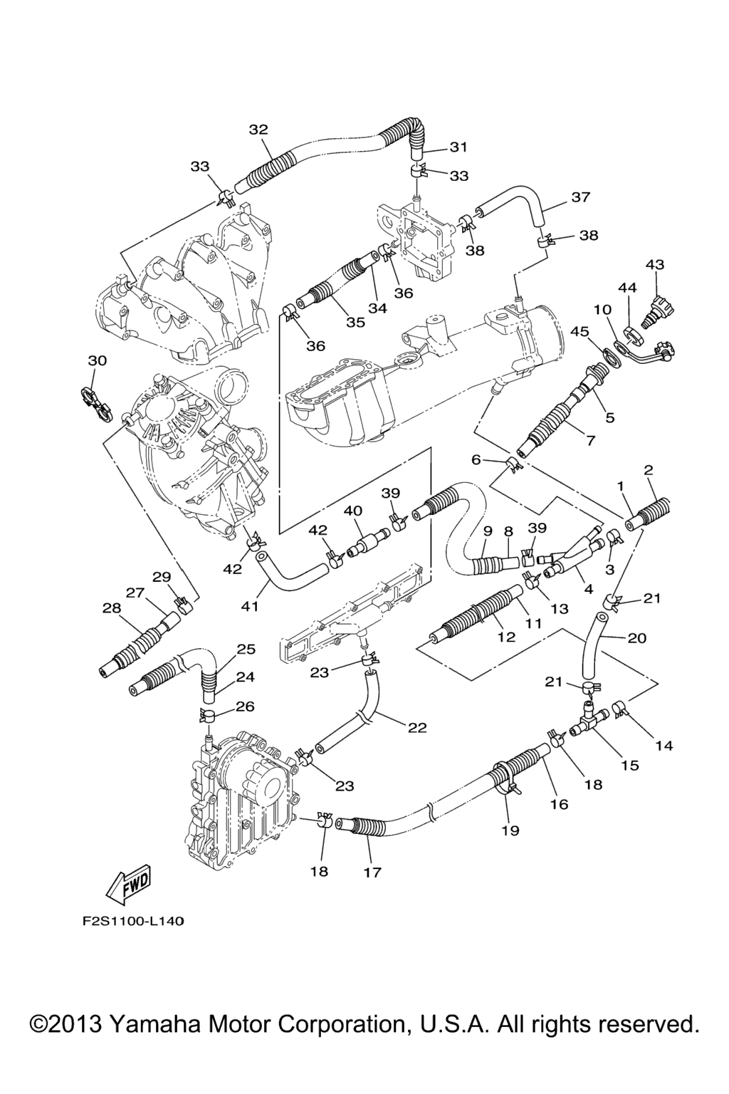 Схема узла Выпускные Системы 2
